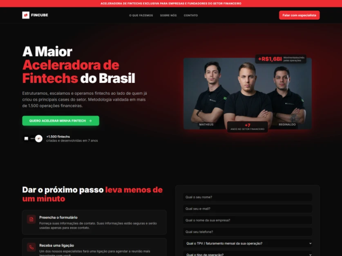 Print do site Fincube